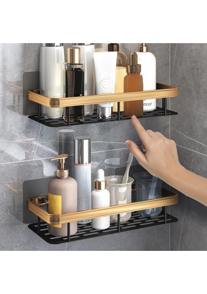 B Tarzı Banyo Rafı Yumruksuz Güçlü Yük Taşıyan Vantuz Su Geçirmez Oymak Dikdörtgen Üçgen Depolama Rafı Ev Gereçleri (Yurt Dışından) modelleri