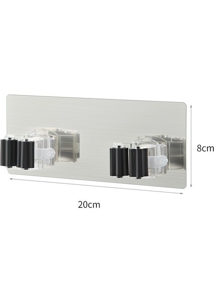 B-Siyah2 Tarzı 2 Adet 1 Adet Yüksek Li Duvara Monte Paspas Organizatör Tutucu Fırça Süpürge Askısı Ev Depolama Rafı Banyo Emme Asılı Boru Kancaları (Yurt Dışından)