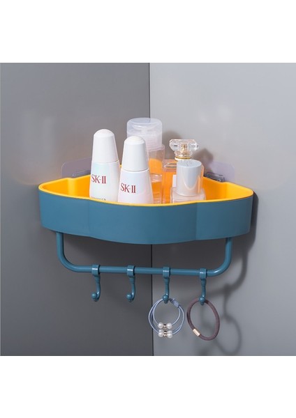 Bir Stil Ücretsiz Yumruk Duvar Köşe Banyo Rafları Raf Kanca Banyo Aksesuarları Şampuan Duş Rafı Tutucu Depolama Raf Organizatör (Yurt Dışından)