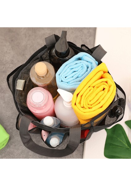 Gri Tarzı Örgü Duş Caddy Üniversite Yurdu Için Taşınabilir Büyük Banyo Çantası 8 Cepli Siyah Çok Fonksiyonlu Ev Saklama Torbaları (Yurt Dışından) fiyatları