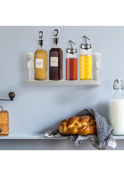 Gri Tarzı Yüzen Raflar Banyo Duvara Monte Raf, Kötü Duvar Asılı Raf Delme-Ücretsiz Insansı Depolama Rafı Banyo Depolama (Yurt Dışından) fiyatları