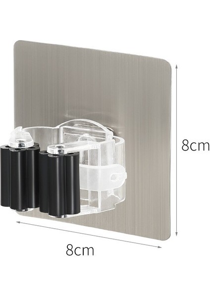 B-Siyah Tarzı Duvara Monte Paspas Organizatör Tutucu Fırça Süpürge Askı Ev Depolama Rafı Banyo Emme Asılı Boru Kanca Ev Aletleri Ev (Yurt Dışından)