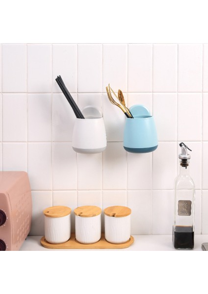 Beyaz Stil Diş Fırçası Tutucu Banyo Aksesuarları Çubuklarını Sofra Depolama Raf Organizatör Duvar Kendinden Yapışkanlı Depolama Drenaj Rafı (Yurt Dışından) fırsatları