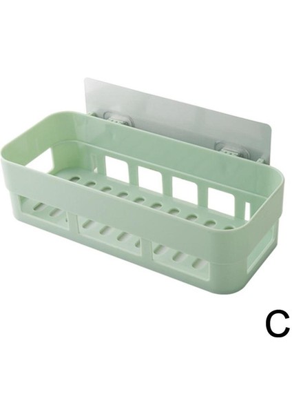 C Tarzı Ev Duvara Monte Banyo Raf Banyo Tuvalet Depolama Banyo Rafı Raf Raf Yumruk Depolama Ücretsiz Duvara Monte R1I8 (Yurt Dışından)