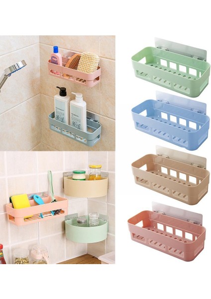 G Tarzı Ev Duvara Monte Banyo Raf Banyo Tuvalet Depolama Banyo Rafı Raf Raf Yumruk Depolama Ücretsiz Duvara Monte R1I8 (Yurt Dışından) indirimleri