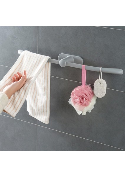 Gri Tarzı Dayanıklı Havlu Askısı Pürüzsüz Kenar Havlu Depolama Rafı Kolay Kurulum Banyo Havlu Askısı Depolama Çubuğu Yerden Tasarruf Edin (Yurt Dışından) modelleri