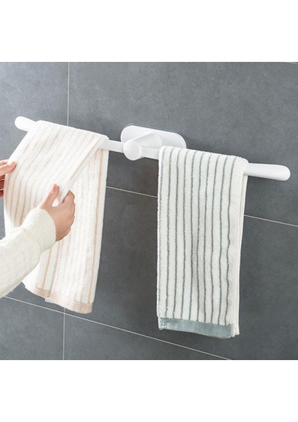 Gri Tarzı Dayanıklı Havlu Askısı Pürüzsüz Kenar Havlu Depolama Rafı Kolay Kurulum Banyo Havlu Askısı Depolama Çubuğu Yerden Tasarruf Edin (Yurt Dışından) fırsatları