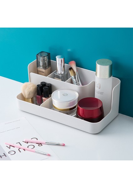 Gri Tarzı Makyaj Organizatör Banyo Saklama Kutusu Kozmetik Organizatör Ofis Masaüstü Makyaj Takı Saklama Kutusu Çeşitli Eşyalar Konteyner (Yurt Dışından) fiyatları