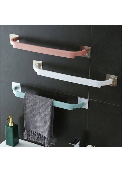 Beyaz Stil Çok Fonksiyonlu Banyo Havlu Demiri Askı Kendinden Yapışkanlı Asma Kancaları Tutucu Duvar Depolama Havlu Askısı Ev Aksesuarları (Yurt Dışından)