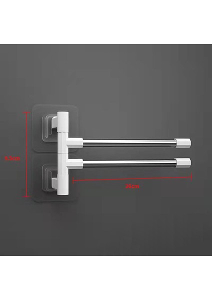 Bir Stil Banyo Rotasyon Havlu Depolama Rafı Yumruksuz Paslanmaz Çelik Havlu Tutucu Askı Organizatör Raf Asılı Duvara Monte Raflar (Yurt Dışından)