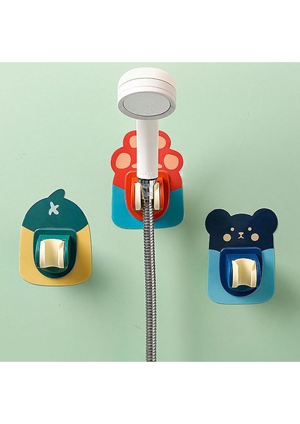 C Tarzı 1 Adet Karikatür Duş Başlığı Tutucu Ayarlanabilir Kendinden Yapışkanlı Duş Başlığı Braketi Duvara Montaj Yumruk Ücretsiz Su Geçirmez Banyo Aksesuarları (Yurt Dışından) modelleri