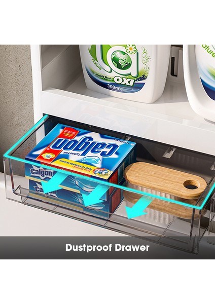 2katman Stili Cmxıo Banyo Rafı Çamaşır Makinesi Raf Üstü Duvar Tutucu Ev Malzemeleri Için Depolama Organizatörler Banyo Aksesuarları Setleri (Yurt Dışından) modelleri