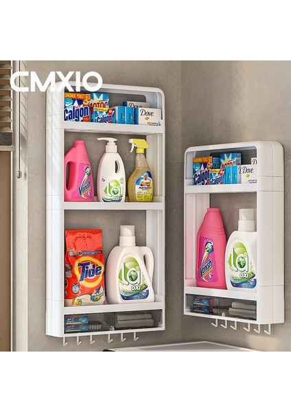 2katman Stili Cmxıo Banyo Rafı Çamaşır Makinesi Raf Üstü Duvar Tutucu Ev Malzemeleri Için Depolama Organizatörler Banyo Aksesuarları Setleri (Yurt Dışından) indirimleri