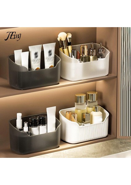 B Tarzı Banyo Aynası Dolabı Saklama Kutusu Makyaj Ruj Kozmetik Cilt Bakımı Depolama Sepeti Plastik Tuvalet Masası Kozmetik Organizatör (Yurt Dışından) fiyatları