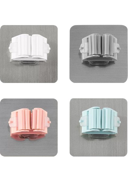 Beyaz Stil Duvara Monte Paspas Organizatör Tutucu Kanca Fırça Süpürge Askı Ev Depolama Rafı Banyo Emme Asılı Boru Kancaları (Yurt Dışından) modelleri