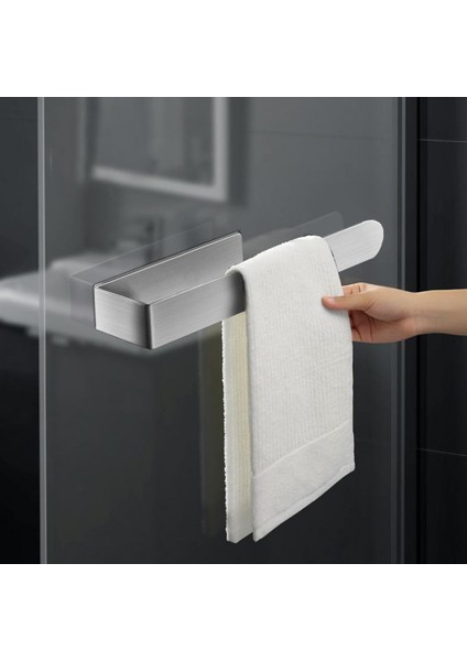 Gümüş Tarzı Havlu Tutucu Banyo Aksesuarları Banyo Havlu Askısı Güçlü Vantuz Sondaj Gerektirmez Paslanmaz Kalınlaşmış Büyük Yük Olabilir (Yurt Dışından) modelleri
