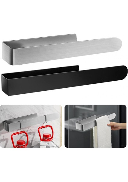 Gümüş Tarzı Havlu Tutucu Banyo Aksesuarları Banyo Havlu Askısı Güçlü Vantuz Sondaj Gerektirmez Paslanmaz Kalınlaşmış Büyük Yük Olabilir (Yurt Dışından) fırsatları