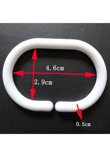 Beyaz Stil Et Duş Perdesi C Şeklinde Beyaz Kanca Banyo Perdesi Dıy Kanca Döngü Klip Kayma Uygun Yedek Kanca Aksesuarları (Yurt Dışından) modelleri