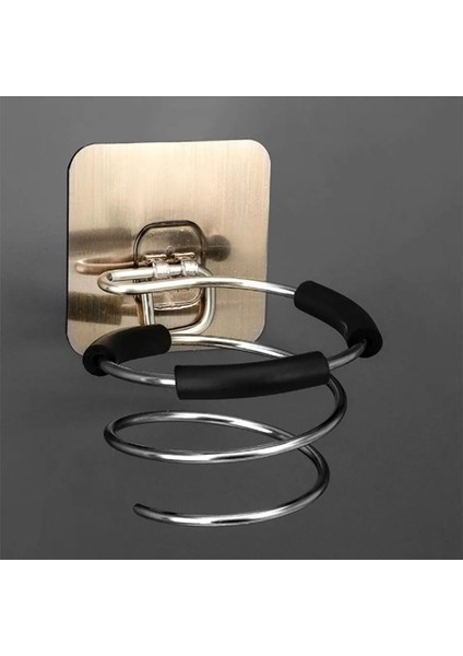 Bir Stil Yeni Spiral Duvara Monte Saç Kurutma Makinesi Depolama Organizatör Raf Tutucu Askı Banyoda Kullanarak Salon Stilist Aracı Kurutucu Organize (Yurt Dışından) modelleri