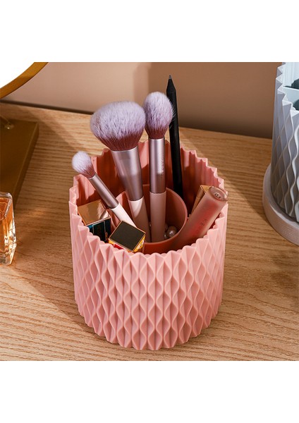 Beyaz Stil Döndür Makyaj Fırçası Saklama Kutusu Masa Üstü Organiser Tuvalet Masası Banyo Depolama Kaş Kalemi Ruj Organizatör Tutucu (Yurt Dışından) modelleri