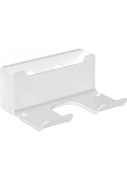 Beyaz Stil Saç Kurutma Makinesi Tutucu Duvara Monte, Banyo Için Kendinden Yapışkanlı Fön Makinesi Tutucu Raf, Fiş Kancalı Saç Aracı Organizatör Depolama (Yurt Dışından)