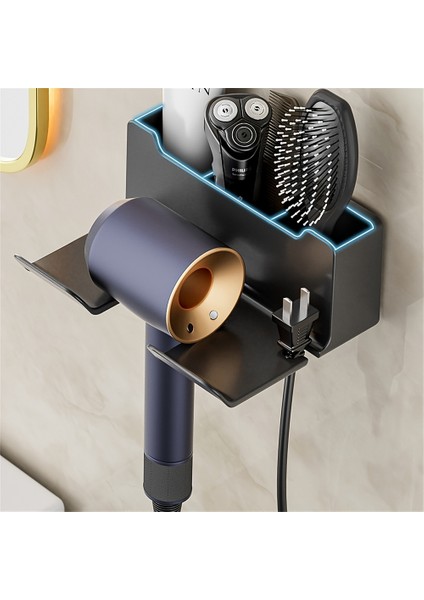 Beyaz Stil Saç Kurutma Makinesi Tutucu Duvara Monte, Banyo Için Kendinden Yapışkanlı Fön Makinesi Tutucu Raf, Fiş Kancalı Saç Aracı Organizatör Depolama (Yurt Dışından) fiyatları