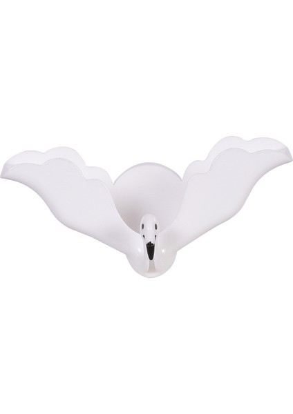 Beyaz Stil Duvara Monte Flamingo Şekli Sabunluk Karikatür Punch-Ücretsiz Karikatür Sabun Kutusu Banyo Malzemeleri Depolama Sabunluklar Tepsi (Yurt Dışından)