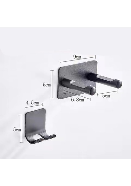 B Tarzı Sürgülü Duvara Monte Kurutma Makinesi Saç Bigudi Depolama Rafı Uygun Dyson Airwrap Gerekli Banyo Rafı Saç Bakımı Alet Saklama Kutusu (Yurt Dışından)