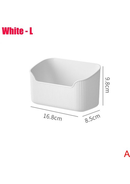 Bir Stil Banyo Aynası Dolabı Saklama Kutusu Makyaj Ruj Kozmetik Cilt Bakımı Depolama Sepeti Plastik Tuvalet Masası Kozmetik Organizatör (Yurt Dışından)