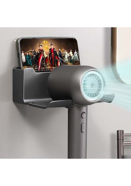 Beyaz Stil 16,5X12,5X7CM Duvara Monte Saç Kurutma Makinesi Tutucu Fön Makinesi Tutucu Süpersonik Saç Kurutma Makinesi Standı Organizatör Banyo Depolama Rafı (Yurt Dışından) indirimleri