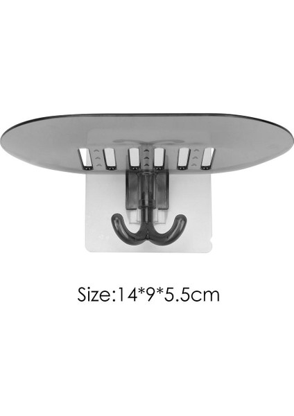 Gri Tarzı 1 Adet Banyo Sabunluk Tepsisi Duş Sabunu Kutusu Bulaşık Depolama Plaka Tutucu Kılıf Banyo Kutusu Raf Duvar Yemekleri Banyo Ürünü (Yurt Dışından)