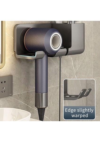 Beyaz Stil 22X9.5X8.8CM Saç Kurutma Makinesi Tutucu Banyo Depolama Tutucu Duvara Monte Raf Punch-Ücretsiz Tuvalet Raf Banyo Aksesuarları Saç Fırçası Depolama Braketi (Yurt Dışından) fiyatları