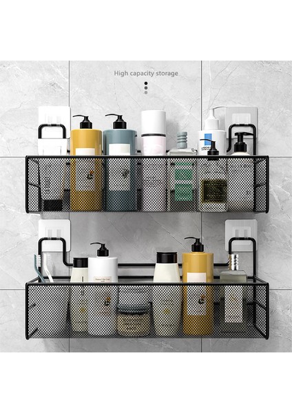 2 Adet Tarzı Duvara Monte Banyo Rafı Duş Şampuan Rafı Tuvalet Aksesuarları Mutfak Ücretsiz Yumruk Çeşni Depolama Sepeti Banyo Organizatör (Yurt Dışından) fiyatları