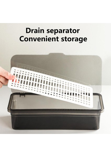 Mavi Stil Makyaj Kozmetik Fırça Saklama Kutusu Şeffaf Toz Geçirmez Kapaklı Kutular Gölge Fırçası Makyaj Organizatör Banyo Aksesuarları (Yurt Dışından) fırsatları