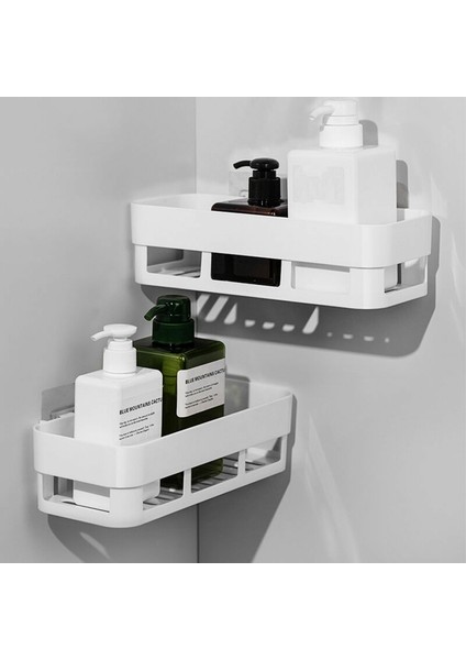Haki Tarzı Banyo Duvara Monte Plastik Depolama Raf Saklama Kutusu Şampuan Tepsi Standı Tek Katmanlı Ücretsiz Delme Raf Organizatör (Yurt Dışından) fiyatları