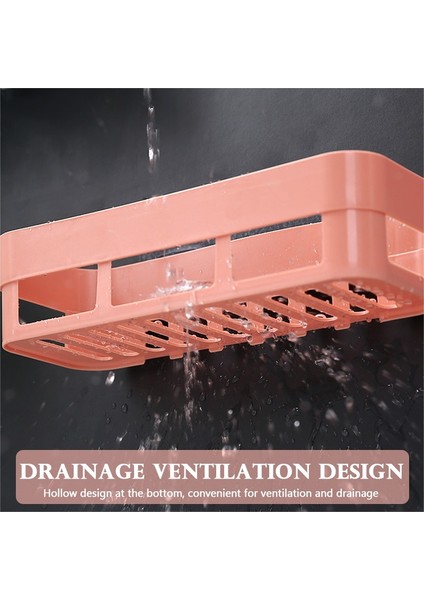 Haki Tarzı Banyo Duvara Monte Plastik Depolama Raf Saklama Kutusu Şampuan Tepsi Standı Tek Katmanlı Ücretsiz Delme Raf Organizatör (Yurt Dışından) indirimleri