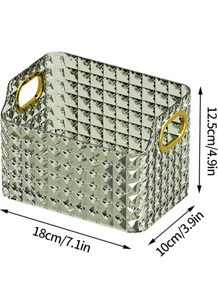 0204-2 Tarzı Lüks Makyaj Organizatör Kutusu Temizle Kozmetik Saklama Kutusu Masaüstü Dresser Organizatör Banyo Duvar Rafları Organizadoe De Maquillaje (Yurt Dışından)