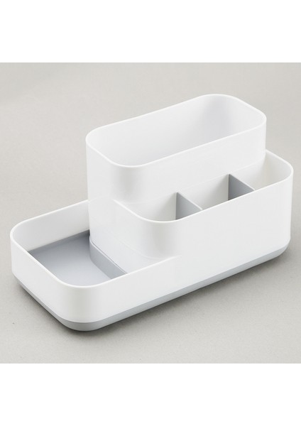 Gri Tarzı Plastik Makyaj Organizatör Banyo Saklama Kutusu Kozmetik Organizatör Ofis Masaüstü Makyaj Takı Saklama Kutusu Çeşitli Eşyalar Konteyner (Yurt Dışından)