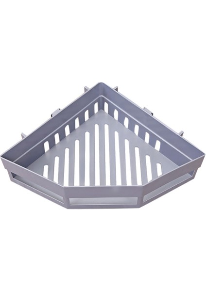 Bir Stil Traceless Plastik Banyo Mutfak Depolama Raf Organizatör Yaratıcı Banyo Içi Boş Köşe Raf Şampuan Tutucu Ev Aksesuarları (Yurt Dışından)