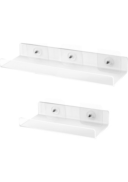 Büyük Stil P82E Akrilik Banyo Rafları, Akrilik Raf Şeffaf Duvara Monte, Deliksiz (Yurt Dışından) fiyatları