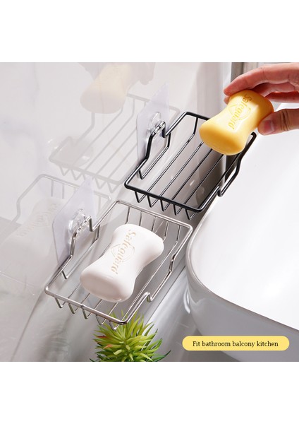 Bir Stil Duvara Monte Sabunluk Kutusu Banyo Duş Sabunu Tutucu Sünger Depolama Plaka Tepsisi Banyo Malzemeleri Banyo Gadge (Yurt Dışından) modelleri