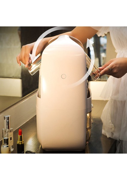 No.5 Tarzı Moda Yeni Makyaj Organizatör Büyük Kapasiteli Su Geçirmez ve Toz Geçirmez Banyo Kozmetik Saklama Kutusu Masaüstü Güzellik Depolama Çekmecesi (Yurt Dışından) fiyatları