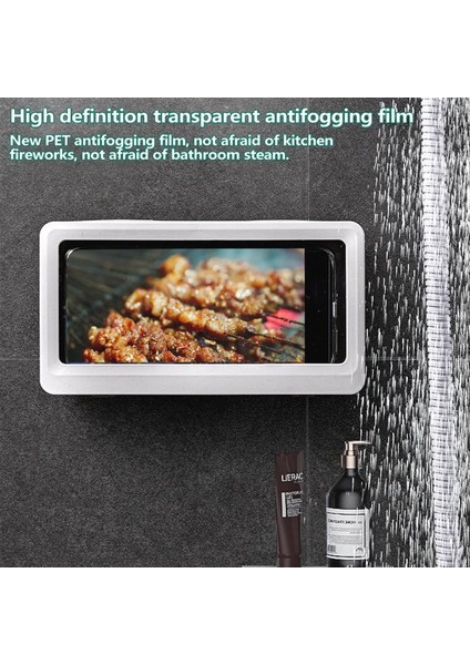 Bir Stil Banyo Cep Telefonu Standı Su Geçirmez Kutu Deliksiz Kurulum Cep Telefonu Saklama Kutusu Kendinden Yapışkanlı Duş Aksesuarları (Yurt Dışından) modelleri