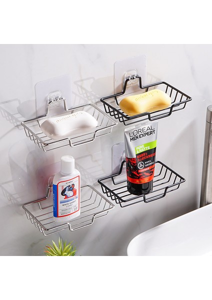 Bir Stil Duvara Monte Sabunluk Kutusu Banyo Duş Sabunu Tutucu Sünger Depolama Plaka Tepsisi Banyo Malzemeleri Banyo Gadge (Yurt Dışından) fırsatları