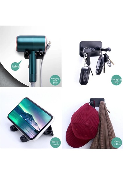 Beyaz Stil 1 Adet Çok Fonksiyonlu Braket Duvara Monte Saç Kurutma Makinesi Depolama Rafı Dyson Telefon Tutucu Organizatör Banyo Depolama Havlu Kancası (Yurt Dışından) modelleri