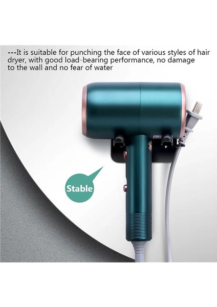 Beyaz Stil 1 Adet Çok Fonksiyonlu Braket Duvara Monte Saç Kurutma Makinesi Depolama Rafı Dyson Telefon Tutucu Organizatör Banyo Depolama Havlu Kancası (Yurt Dışından) indirimleri