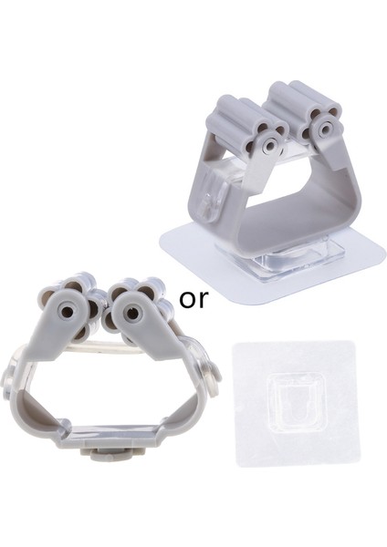 Gy Tarzı Duvara Monte Paspas Klip Fırçalı Süpürge Tutucu Organizatör Raf Dikişsiz Kanca Mutfak Banyo Depolama Tutucu (Yurt Dışından)