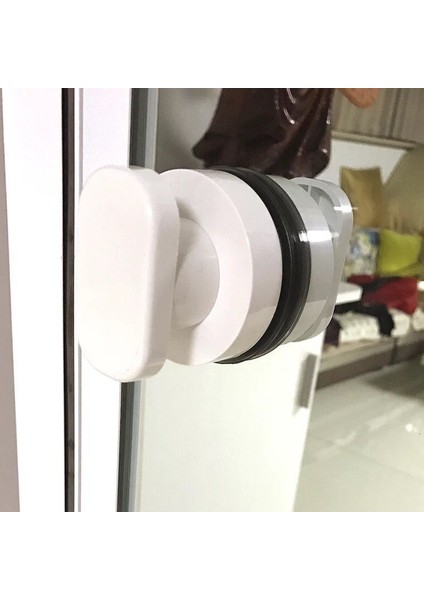 Beyaz Stil Çok Amaçlı Kapı ve Pencere Yardımcı Kolu Basit Vantuz Küçük Sap Ev Dolap Kapı Plastik Saplı Banyo (Yurt Dışından) modelleri