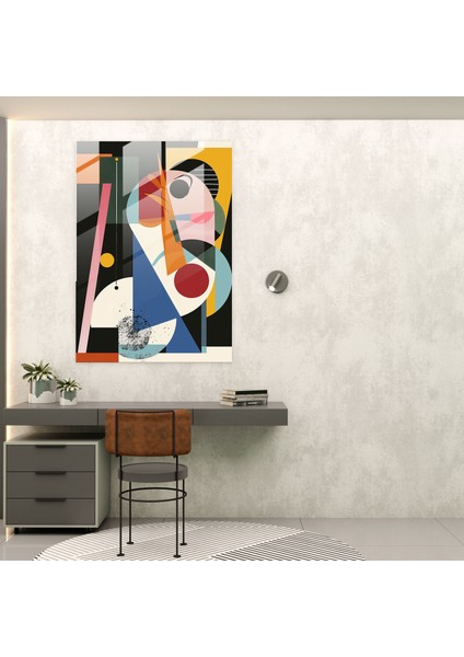 Süprematizm Modern Sanat - Cam Tablo 30 x 45 cm