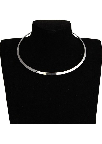 Altın Basit Moda Yuvarlak Torques Collares Gerdanlık Kolye Punk Rock Takı Hip-Hop Aksesuarları Bijoux (Yurt Dışından)
